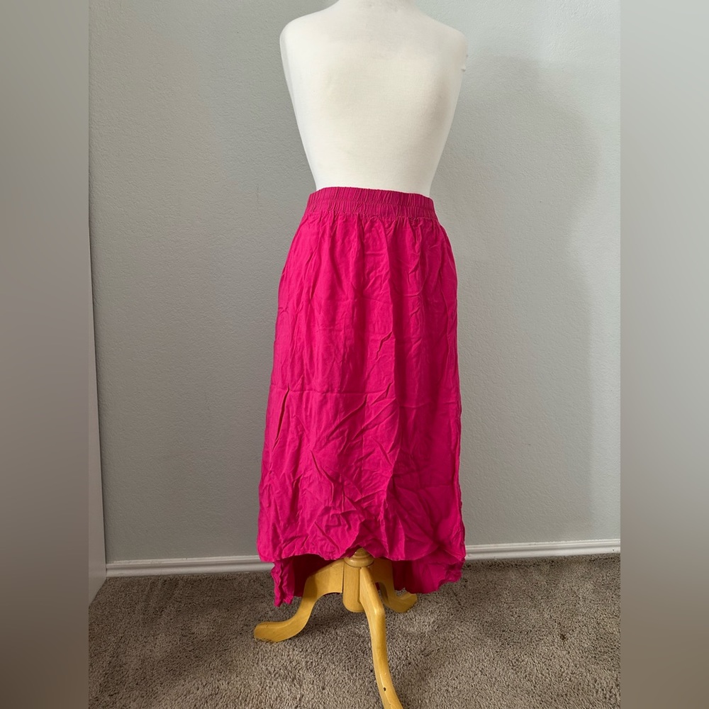 August silk maxi skirt